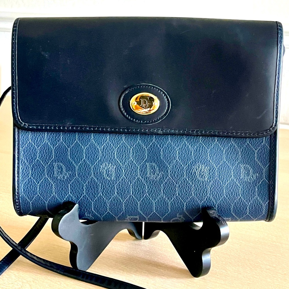 DIOR vintage navy blue handbag